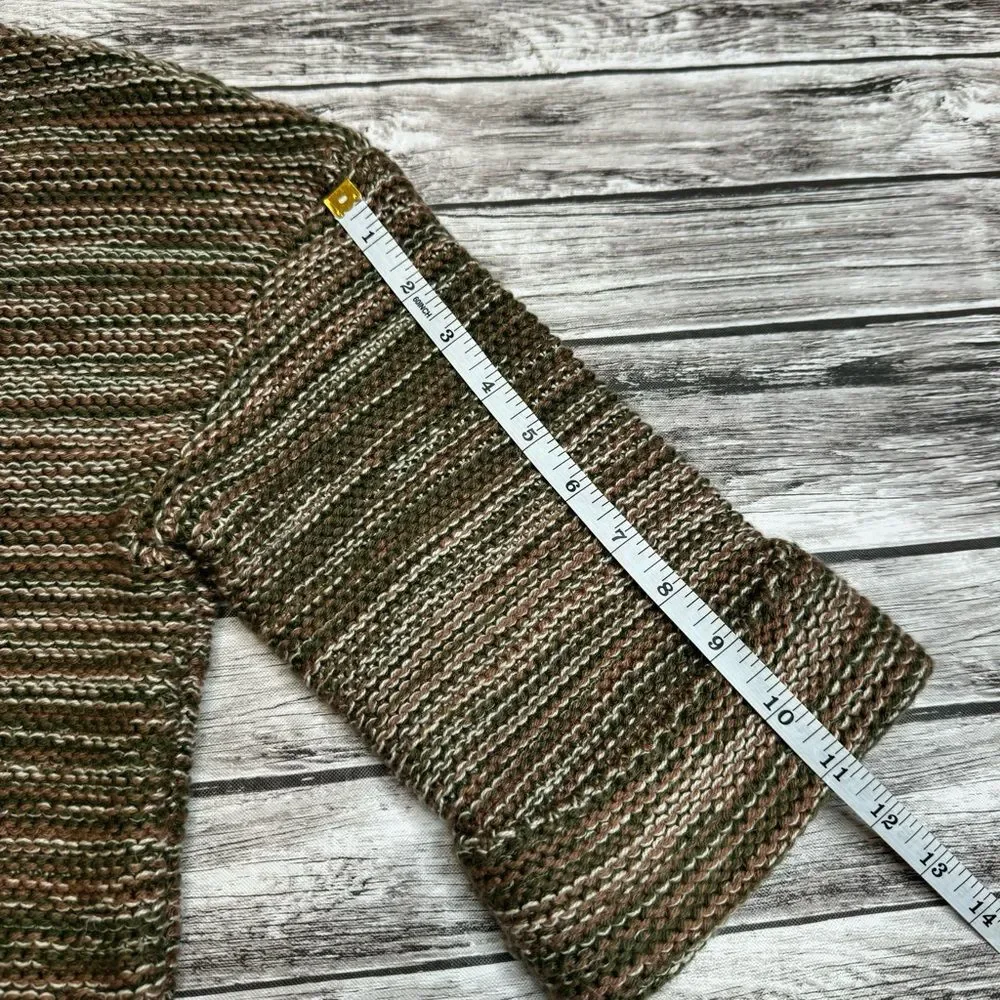 GAP Women's Short Sleeve Cropped Sweater XS Olive Earth Tone Boatneck Knit